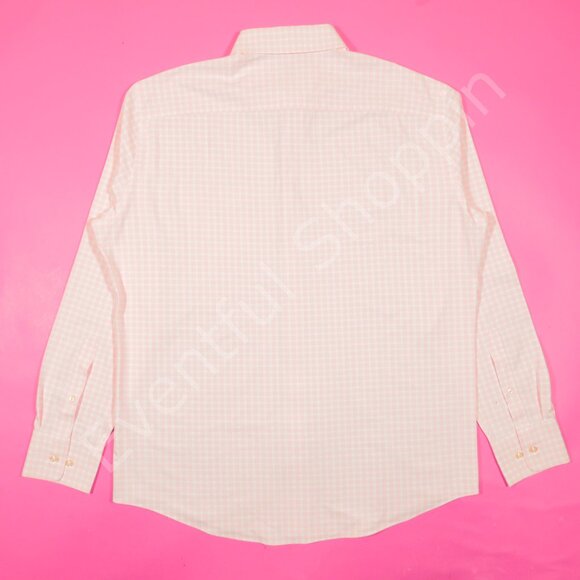 Peter Millar Shirt Mens L Pink Summer Comfort Plaid Natural Touch Winston - Picture 3 of 6
